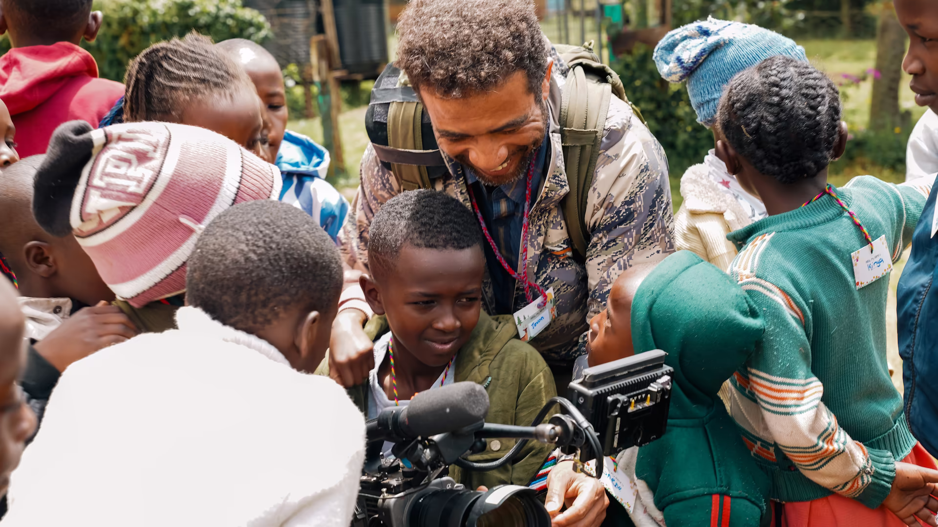 light-on-a-hill-krf-team-and-kids-filming