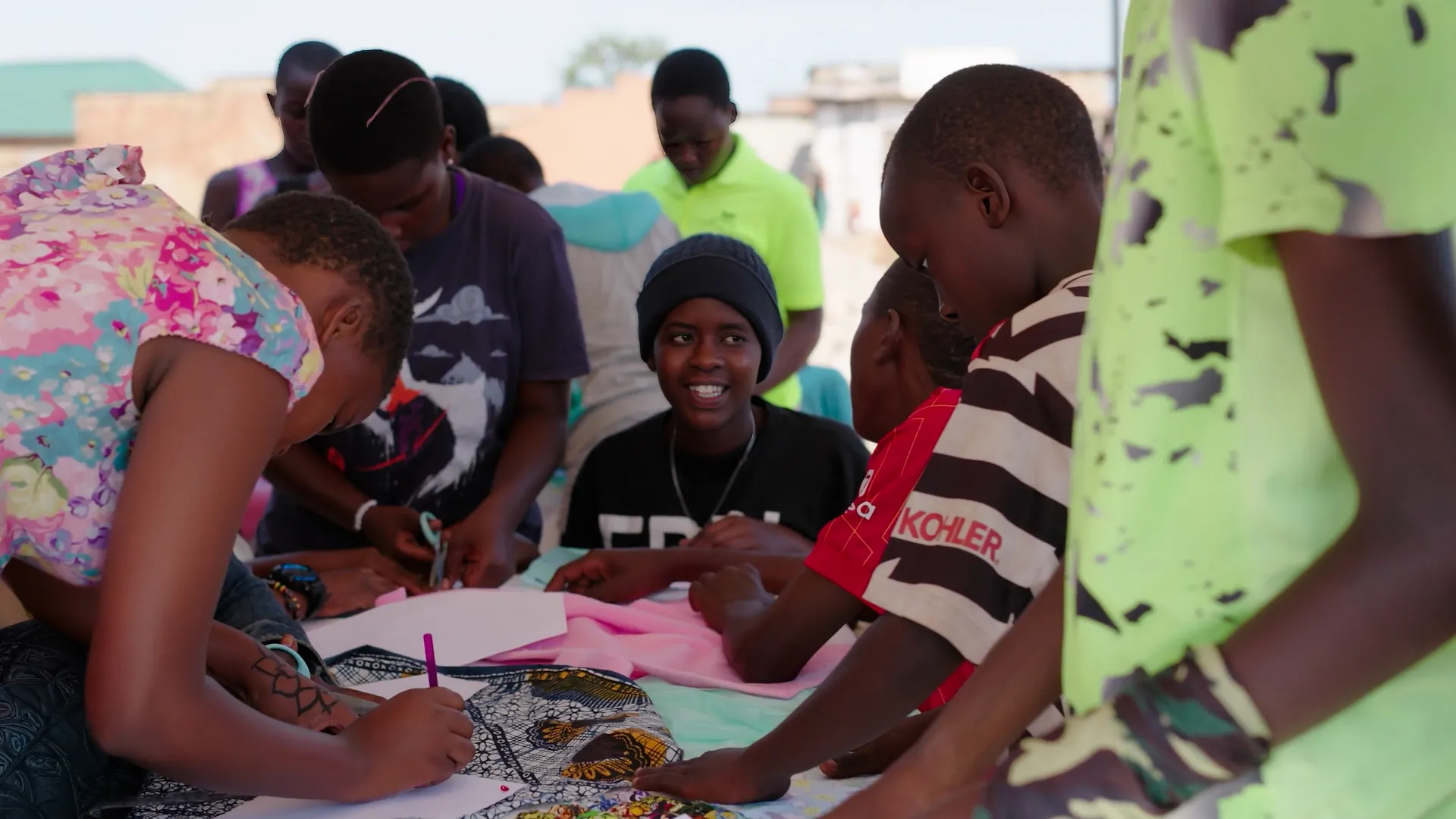 art-of-a-child-crew-making-pads