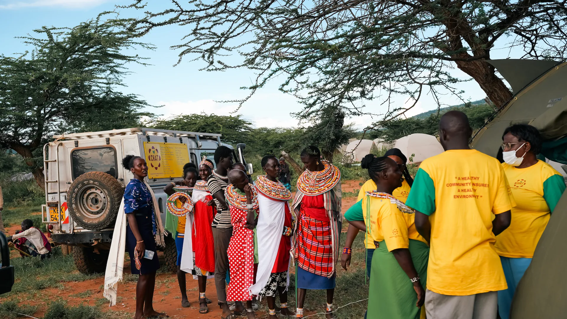 Hundreds of locals—primarily women and children—often travel many kilometers to take advantage of CHAT's medical services.